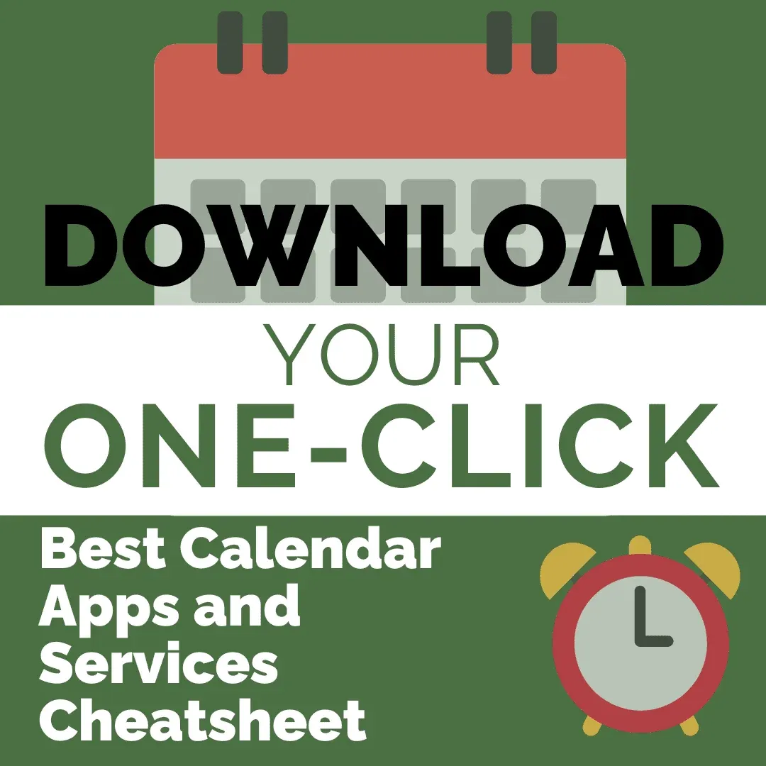 Download Your One-Click Best Calendar Apps and Services Cheatsheet