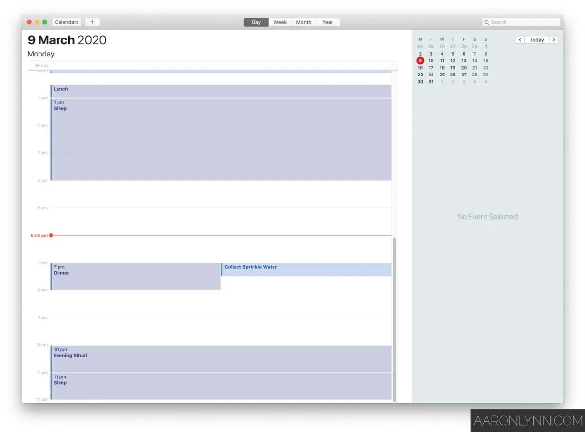 Scheduling Regular Life Activities
