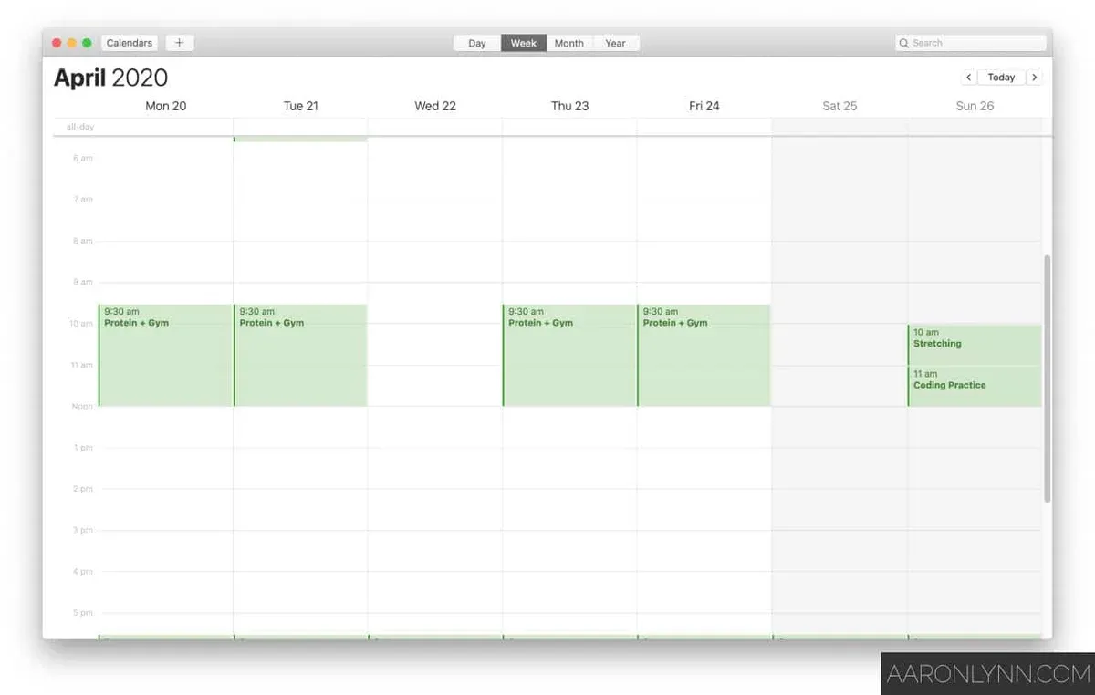 Scheduling Personal Projects