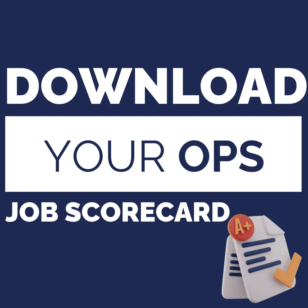 Grab Your Pre-Filled Ops Job Scorecard