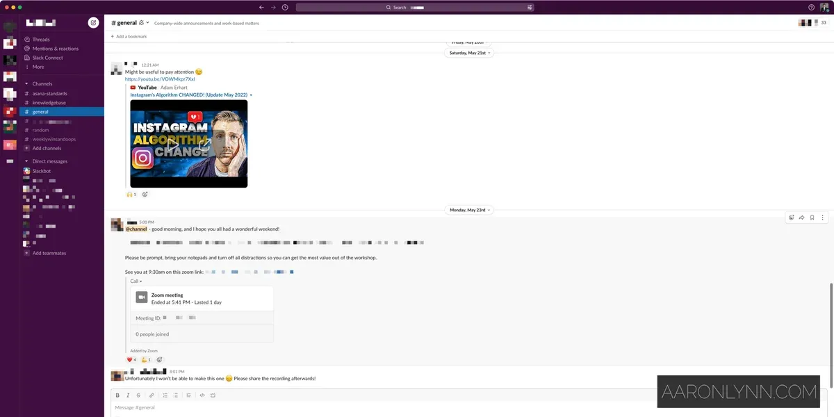Team Communications in Slack