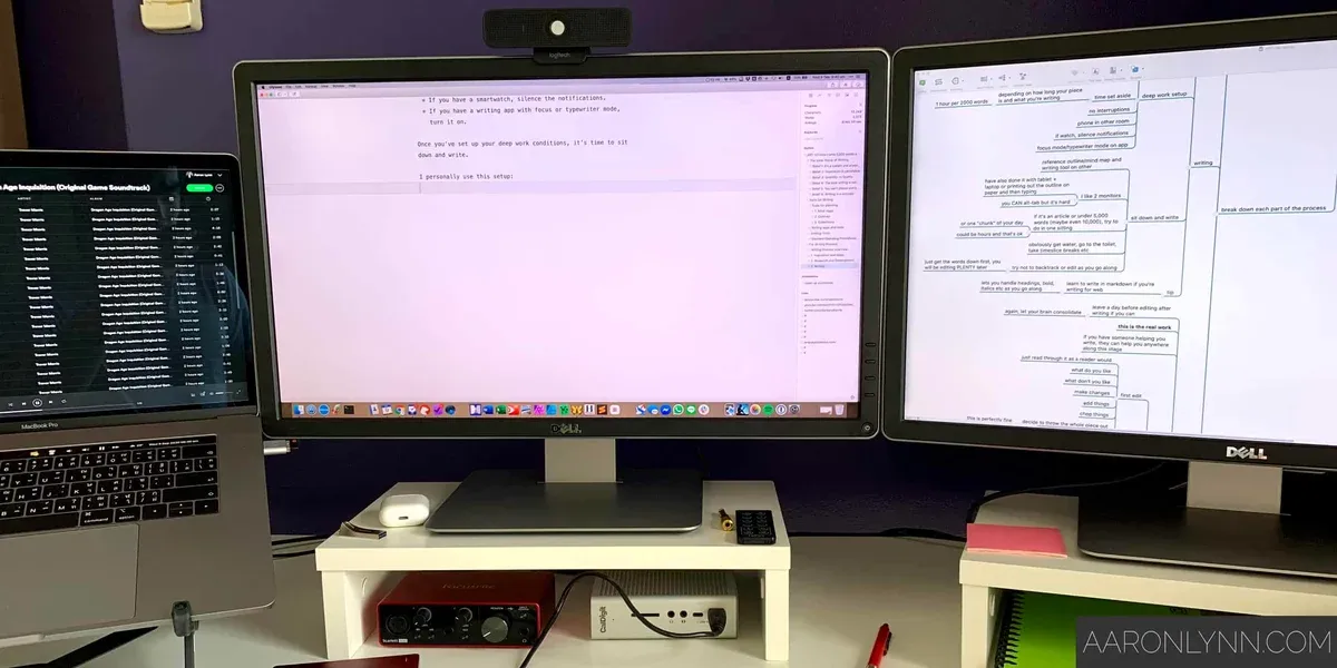 Aaron Lynn's Writing Setup